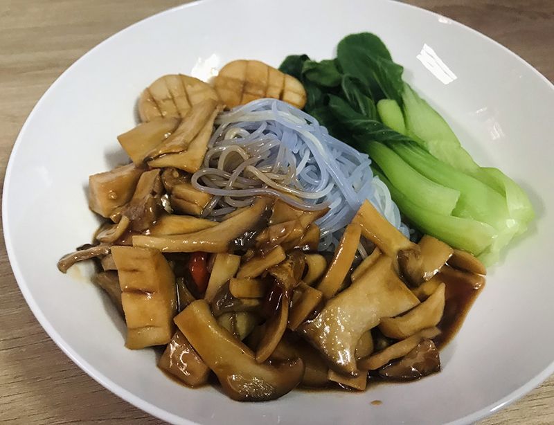 Nấm đùi gà sốt xì dầu