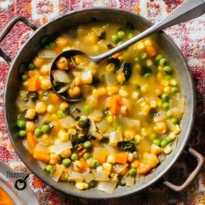 Rau Afhanistan và súp đậu xanh